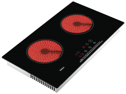 Fornello ceramico portatile del doppio bruciatore dell'elettrodomestico da cucina, Cooktop ceramico elettronico