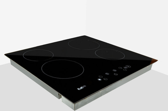 Sicurezza ceramica di vetro su misura di Cooktop del bruciatore del portatile quattro per la famiglia o l'annuncio pubblicitario