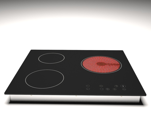 Bruciatore veloce Cooktop elettrico/fornello elettrico ibrido 6000W Smart Contrrol del riscaldamento tre