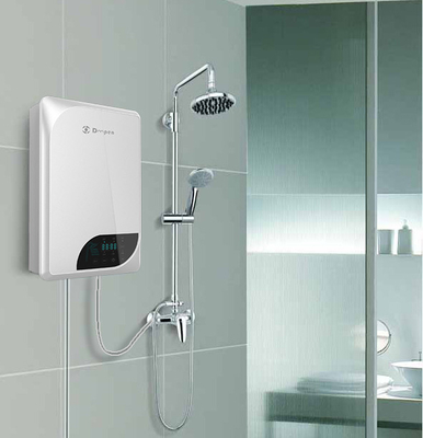 scaldabagno elettrico istantaneo di caduta della parete 7000W, scaldabagni bianchi di induzione per la casa
