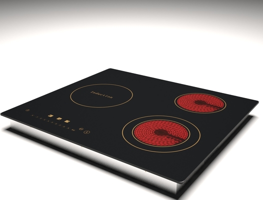 Cuochi misti elettrici incorporati 6200W di Cooktop del portatile tre di induzione esile del bruciatore
